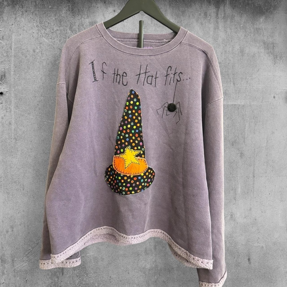 Authentic pigment Handmade Witchy Sweatshirt School Teacher